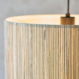 1 light Pendant in Woven Natural Seagrass (0711LON101691)