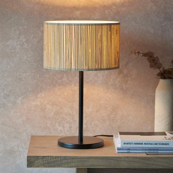 1 light Table Lamp in Woven Natural Seagrass (0711LON101693)