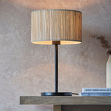 1 light Table Lamp in Woven Natural Seagrass (0711LON101693)