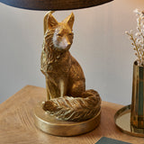 Fox Vintage Gold Table Lamp comes with Black tapered Shade (0711FOX106796)