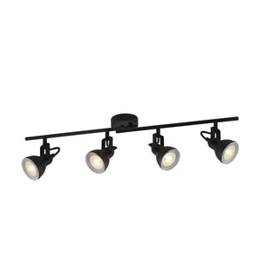 4 Light Split Bar Spotlight - Black Metal (0483FOC1544BK)