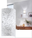 Wrap-Around Wall Sconce - Patterned Glass (079490049)