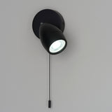 1 Light LED Bathroom Round Spotlight Matt Black IP44 (0711POR99770)