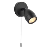 1 Light LED Bathroom Round Spotlight Matt Black IP44 (0711POR99770)