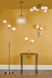 2 Light Table Lamp in Satin Nickel and Frosted Glass (0183AVA4246)