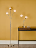 2 Light Table Lamp in Satin Nickel and Frosted Glass (0183AVA4246)