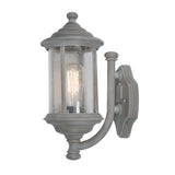 Outdoor Wall Light Matt Grey and Glass IP43 (0183BRO1661)