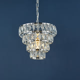 1 Light 4 Tier Chandelier Crystal & Polished Chrome (0183CER0150)