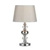 Touch Table Lamp Polished Chrome with Shade (0183EDI4150)