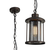 1 Light Pendant, IP54 Antique Bronze/Clear Glass (1230EAR19A)