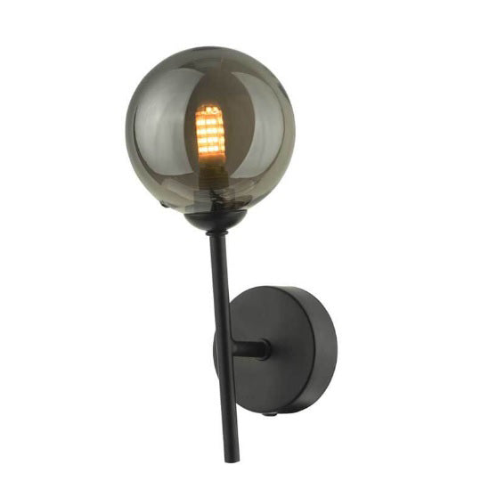 1 Light Wall Light Matt Black with Mix & Match Glass Options (0183COH0722F)