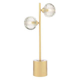 2 Light Table Lamp Matt Gold with Mix & Match Glass Options (0183SPI4235-F)