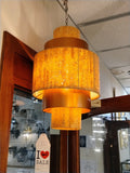 Modern 1 Light Cork & Copper Tiered Ceiling Pendant (0183MAX0129)