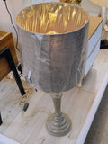 1 Light Table Lamp Grey Distressed Wood with Shade (0711MOH90568/48)