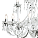 Very Large 18 light Chandelier Acrylic / Crystals 100cm wide (0183KAT1850)