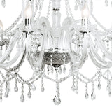 Very Large 18 light Chandelier Acrylic / Crystals 100cm wide (0183KAT1850)