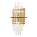 2 Light Wall Light Antique Gold and Glass (0183LUK0935)