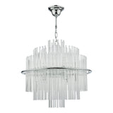 13 Light Pendant Polished Chrome Glass (0183LUK1750)