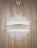 13 Light Pendant Polished Chrome Glass (0183LUK1750)