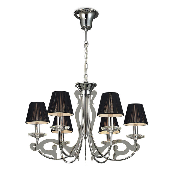 6 Light Pendant, Polished Chrome (Shades Sold separately) E14 (1230M0377)