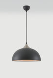 1 Light Small Pendant 38cm, Adjustable E27, Graphite/Satin Nickel (1230MAH83B)