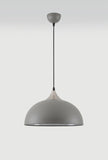 1 Light Small Pendant 38cm, Adjustable E27, Sand Grey/Satin Nickel (1230MAH83A)