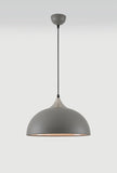 1 Light Small Pendant 38cm, Adjustable E27, Sand Grey/Satin Nickel (1230MAH83A)