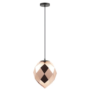 1 Light Pendant Gold Glass/Black (0268ZOEPG1807)