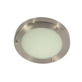 1 Light Flush Bathroom Light IP44 - 185MM (1284RONSM18)