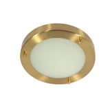 1 Light Flush Bathroom Light IP44 - 185MM (1284RONSM18)