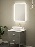 Tunable LED Bathroom Mirror 600 x 800 mm IP44 Dimmable Demister (1356MILSY9007)