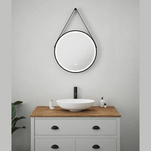 Tunable LED Bathroom Mirror  600 mm IP44 Black Trim (1356VALSY9108BL)