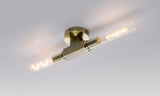 2 Light Wall/Ceiling, E27, IP44, Antique Brass (1230SKY18G)