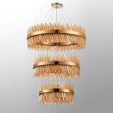 3 Tier Pendant 60cm + 80cm + 1m, 18 + 24 + 32 Light G9 Available in 9 finishes (1230UNIS9879)