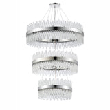 3 Tier Pendant 60cm + 80cm + 1m, 18 + 24 + 32 Light G9 Available in 9 finishes (1230UNIS9879)