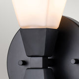 1 Light Bathroom IP44 Wall Light in Matte Black (0178BOW1MB)