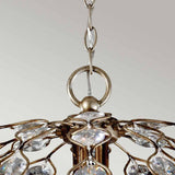 6 Light Chandelier- Burnished Silver (0178LEI6)