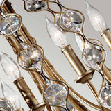 6 Light Chandelier- Burnished Silver (0178LEI6)