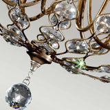 6 Light Chandelier- Burnished Silver (0178LEI6)