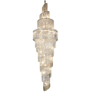 24 Light Chandelier 2200mm Crystal Polished Chrome (01529ISL24CH)