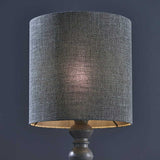 1 Light Table Lamp Grey Distressed Wood with Shade (0711MOH90568/48)