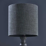 1 Light Table Lamp Grey Distressed Wood with Shade (0711MOH90568/48)