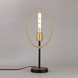 1 Light Table Lamp, Sand Gold/Matt Black Finish (1230HUL182D)