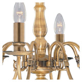 8 Light Ceiling Pendant - Antique Brass (048310198AB)