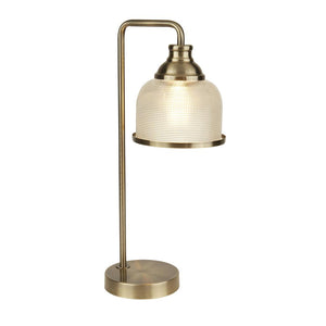 Table Lamp - Antique Brass & Halophane Glass (0483BIS13511AB)