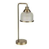 Table Lamp - Antique Brass & Halophane Glass (0483BIS13511AB)