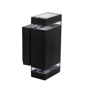 2 light Up Down Black Rectangular Outdoor light IP44 (1473Z22440)