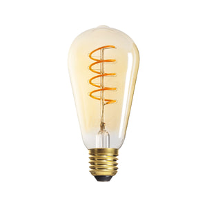 LED ST64 Spiral Filament Antique • Non-Dimmable • 4W • 1800K • ES-E27