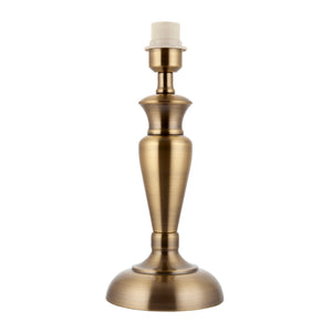 Medium traditional table lamp base in an antique brass (0711OSLSAN)