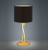 LED Integrated Table Lamp In Gold with White Black Shade (1542NAN0379)